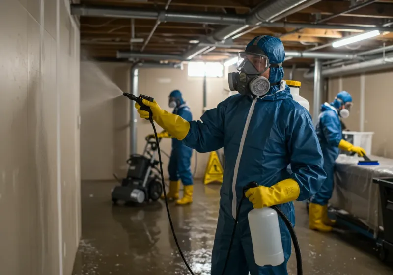 Basement Sanitization and Antimicrobial Treatment process in Tilden, TX